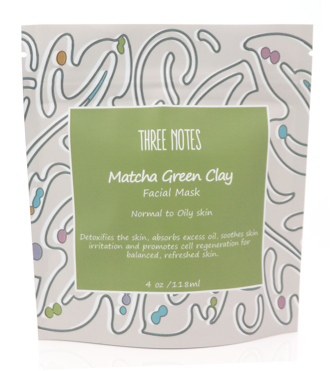 GREEN SENSE MASK ３本セット Matcha & Green Clay Facial Mask - Purifying Skincare | Three Notes